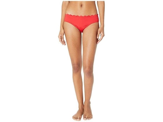 Kate Spade New York Women's 181600 Scalloped Hipster Bikini Bottoms Size L