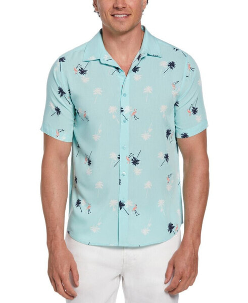 Men's Flamingo-Print Shirt