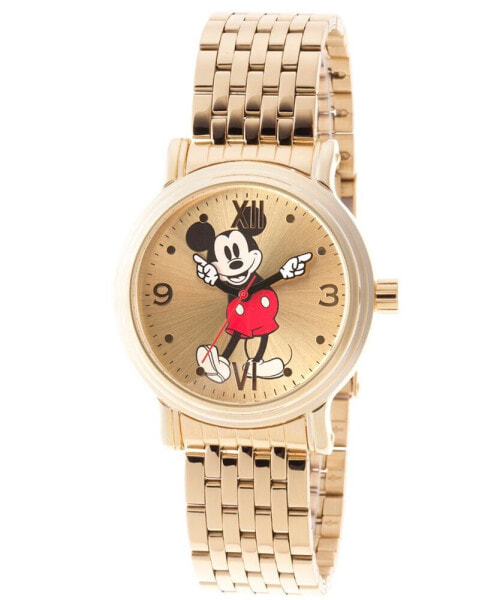 Women's Disney Mickey Mouse Gold Bracelet Watch 38mm