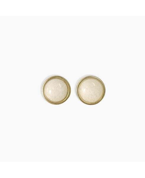 Round Serenity Stone Studs