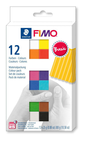 STAEDTLER FIMO 8023 C - Modeling clay - Assorted colours - Adult - 12 pc(s) - 110 °C - 30 min