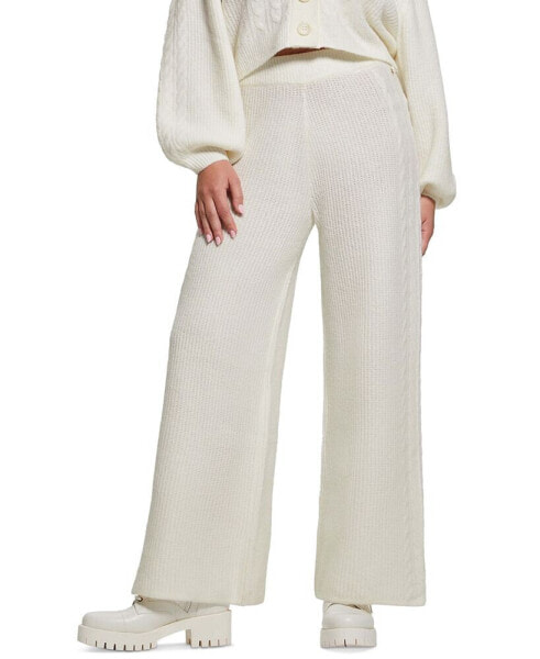 Women's Rylie Cable-Knit Wide-Leg Pants