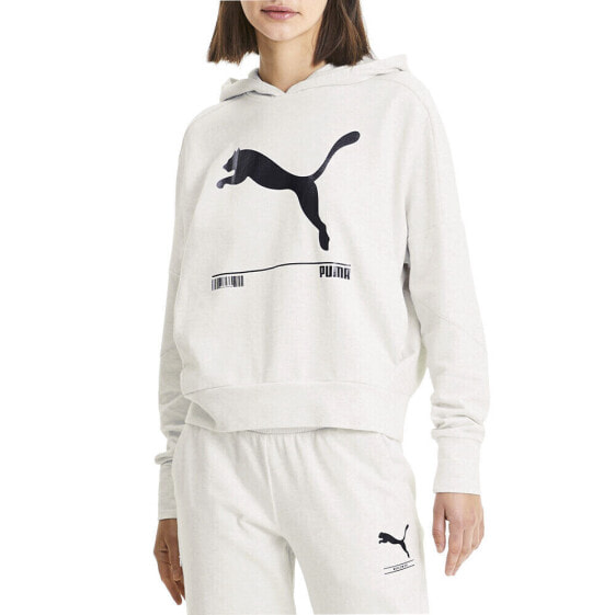 Puma NuTility Pullover Hoodie Womens White Casual Outerwear 58278019