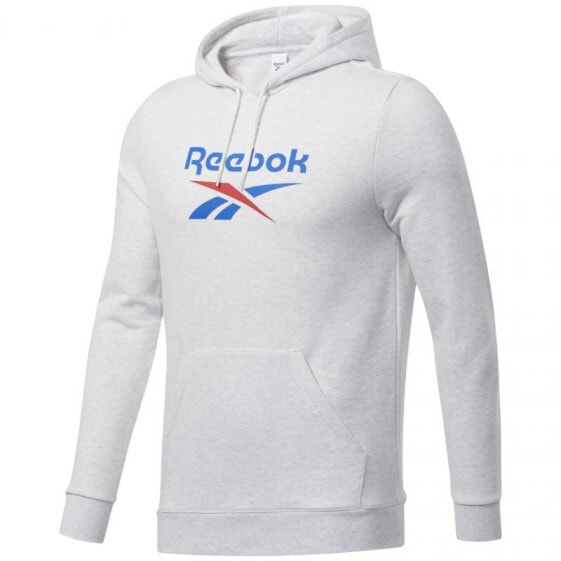 Мужское худи с капюшоном спортивное белое с логотипом Reebok Classic Vector M FT7297