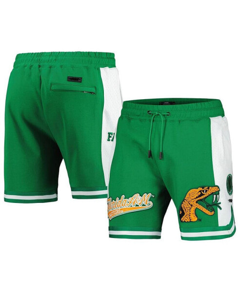 Шорты мужские Pro Standard Florida A&M Rattlers Зеленого цвета.