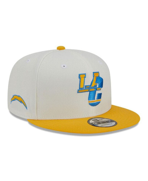 Men's Cream, Gold Los Angeles Chargers City Originals 9FIFTY Snapback Hat