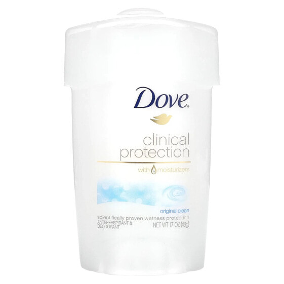 Clinical Protection, Prescription Strength, Anti-Perspirant Deodorant, Original Clean, 1.7 oz (48 g)