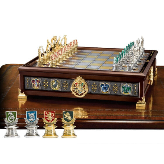 HARRY POTTER Hogwarts Houses Quidditch Chess Board Game Refurbished