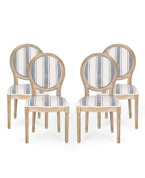 Phinnaeus French Country Dining Chairs Set, 4 Piece