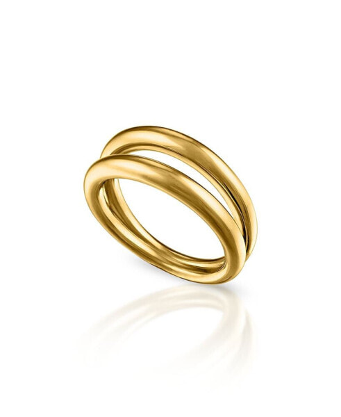 Women's Phoenix 18K Gold-Plated Brass Plain Ring