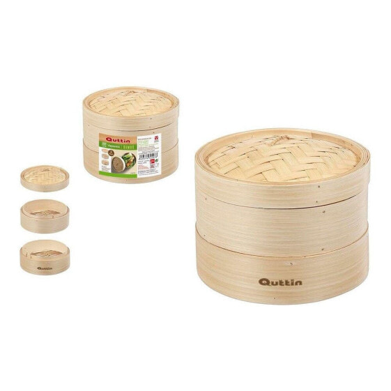 QUTTIN Bamboo Steamer 2 Floors 2321x15.5 cm