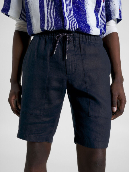 Relaxed Fit Linen Short