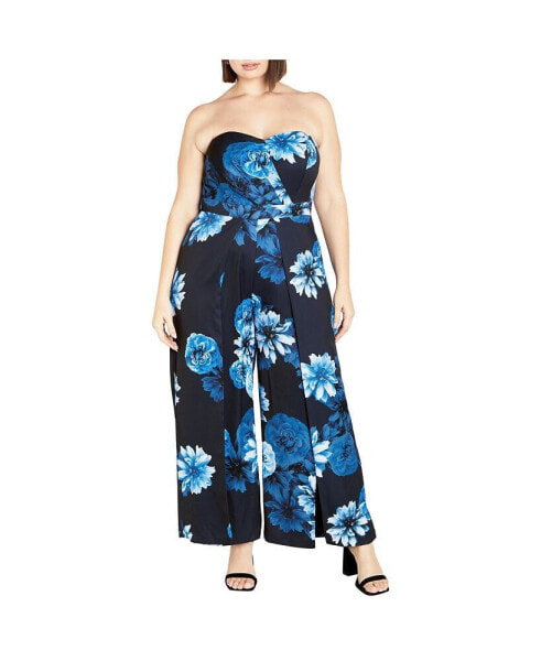 Plus Size Abigail Print Jumpsuit