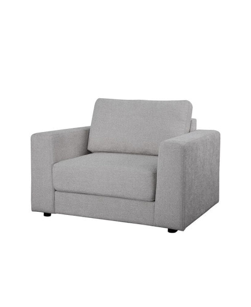 Elizabeth 2 Piece Stain-Resistant Fabric Oversized Armchair and Ottoman Set