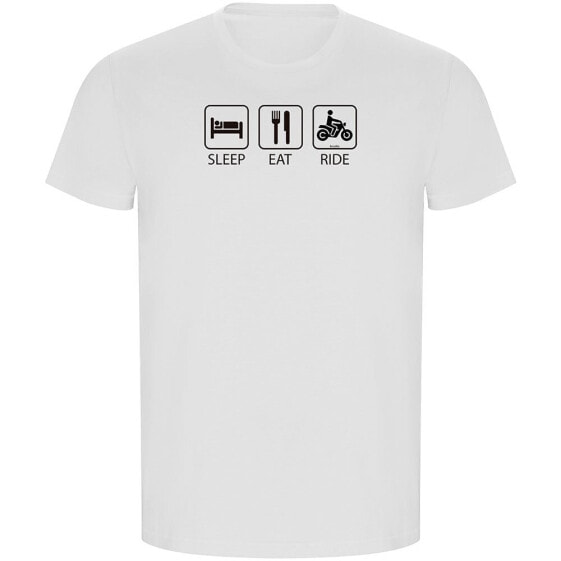 KRUSKIS Sleep Eat And Ride ECO short sleeve T-shirt