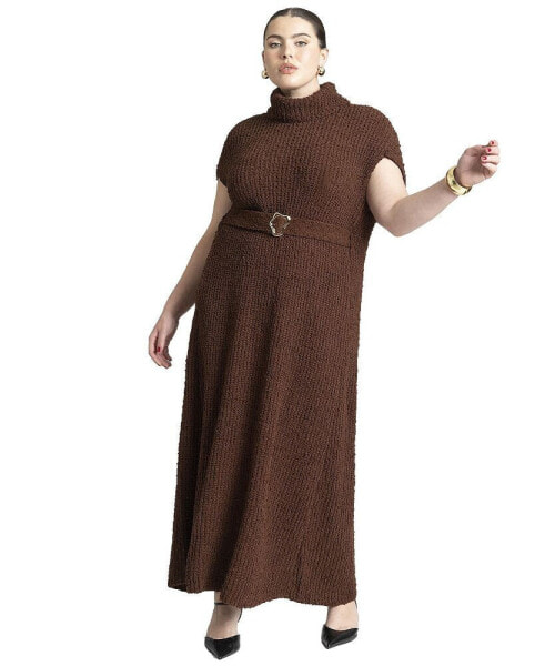 Plus Size Cocoon Sweater Dress