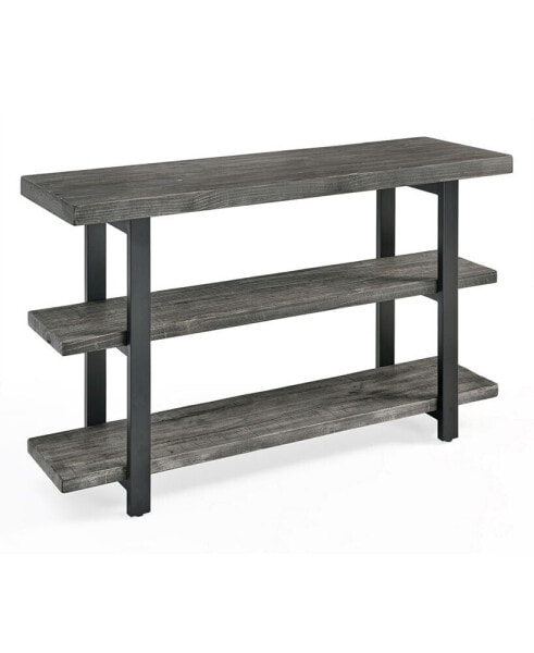 Pomona Metal and Wood Media Console Table