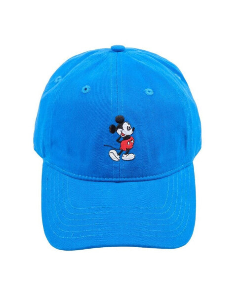 Disney Mickey Mouse Embroidered Cotton Adjustable Dad Hat with Curved Brim