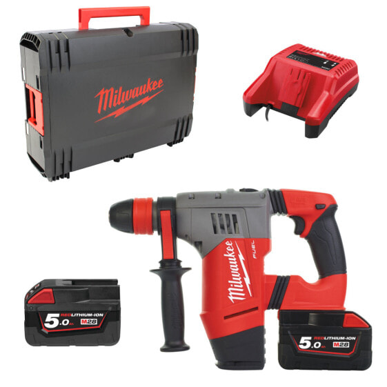 Milwaukee FUEL Akku-Bohrhammer SDS-Plus M28CHPX-502X 2 x M18 B5 Li-ion Akku-Pack