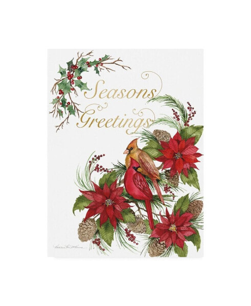 Kathleen Parr McKenna Holiday Happiness VI Greetings Canvas Art - 19.5" x 26"