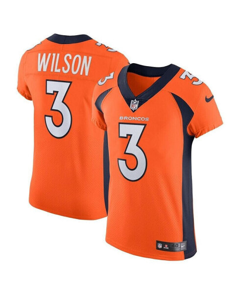 Men's Russell Wilson Orange Denver Broncos Vapor Elite Jersey