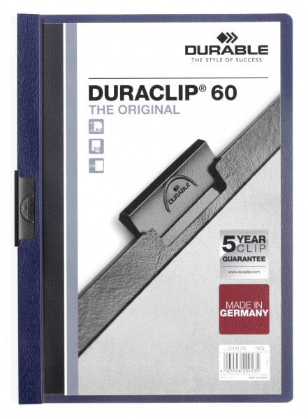 Durable DURACLIP - Blue - 60 sheets - A4 - 25 pc(s)