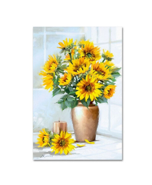 The Macneil Studio 'Sunflowers' Canvas Art - 12" x 19"