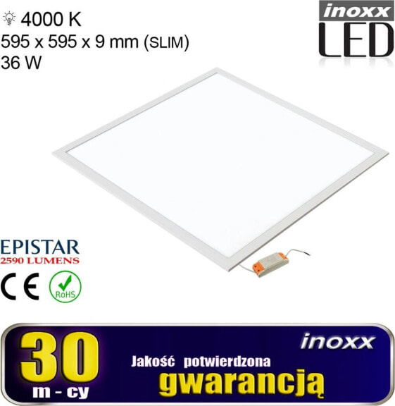 Lampa sufitowa Nvox Panel led 60x60 36w lampa sufitowa kaseton 4000k neutralny