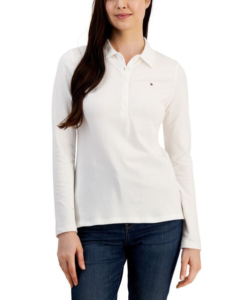 Women's Logo Long-Sleeve Polo Shirt