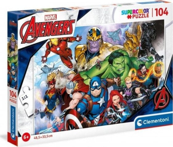 Clementoni Puzzle 104 Super Kolor Avengers