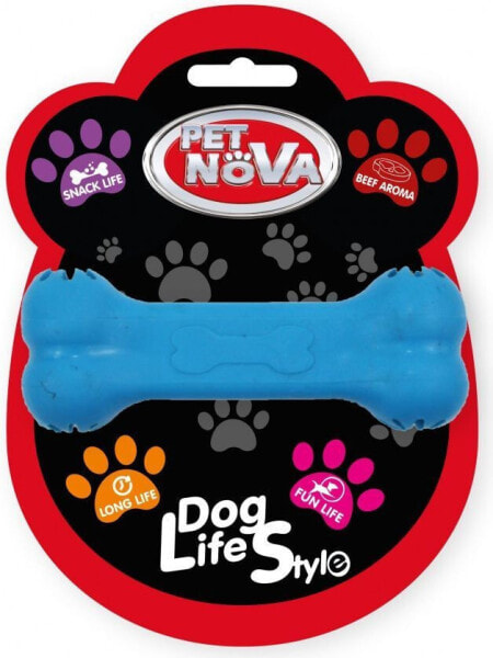 Игрушка для собак PET NOVA TPR Snackbone Blue 11 см