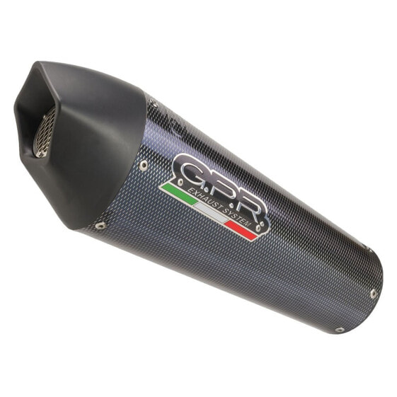 GPR EXHAUST SYSTEMS GP Evo4 Poppy Moto Morini X-CAPE 650 21-23 Ref:MO.6.CAT.GPAN.PO Homologated Carbon Cone Muffler