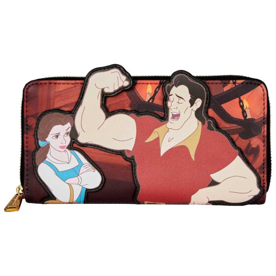 LOUNGEFLY Wallet Beauty And The Beast Gaston Disney