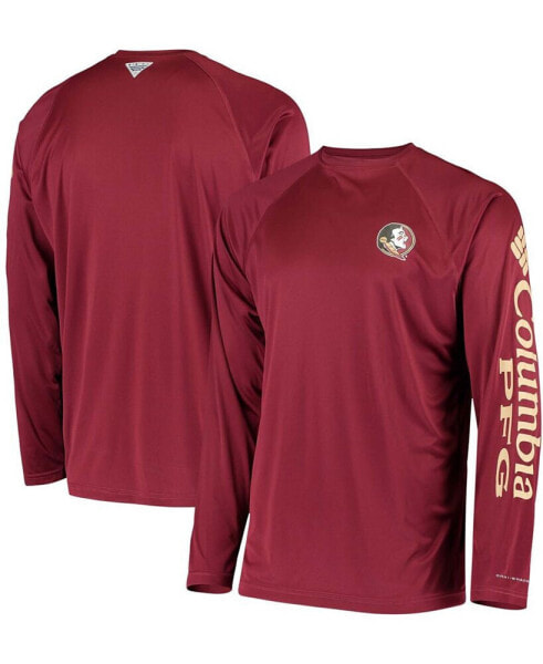 Men's PFG Garnet Florida State Seminoles Terminal Tackle Omni-Shade Long Sleeve T-shirt