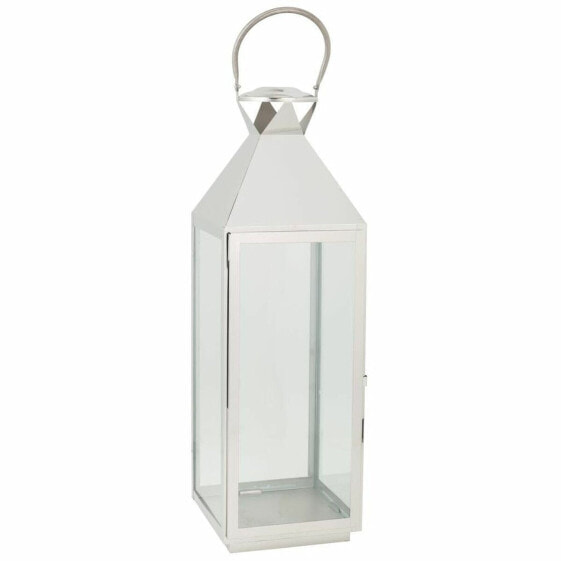 Lantern Alexandra House Living Silver Glass Stainless steel 23 x 72 x 24 cm