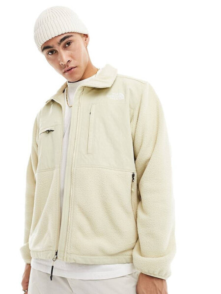 The North Face Denali Ripstop fleece jacket in off white