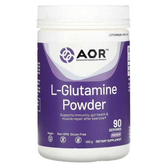 Аминокислоты Advanced Orthomolecular Research AOR L-Glutamine Powder, Premium, 450 г