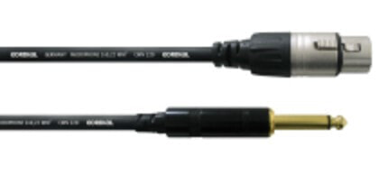 Cordial CCM 5 FP - XLR (3-pin) - Female - 6.35mm - Male - 5 m - Black