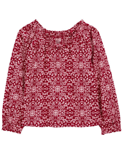 Kid Floral Jersey Blouse 12