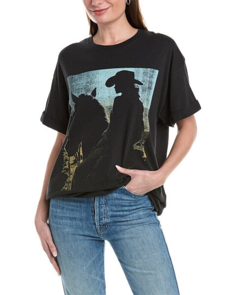 Girl Dangerous Cowgirl Sunset T-Shirt Women's