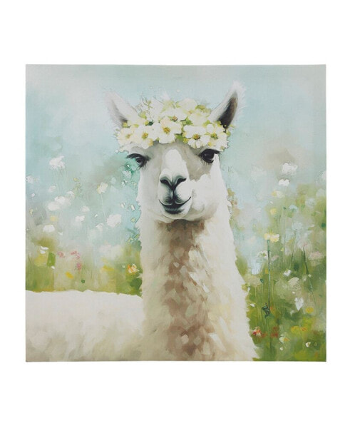 Sunshine Animals Llama Canvas Wall Art