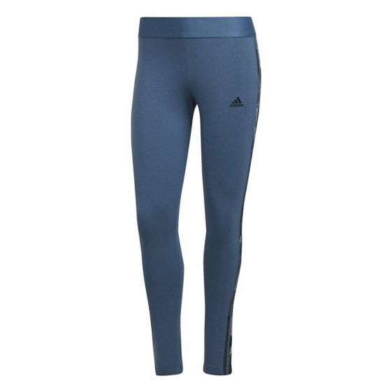 Легинсы спортивные женские Adidas Loungewear Essentials 3 Stripes Синий