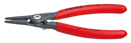 KNIPEX 49 31 A0 - Circlip pliers - Chromium-vanadium steel - Plastic - Red - 14 cm - 103 g