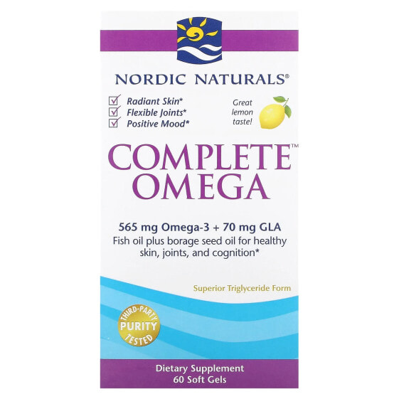 Complete Omega, Lemon, 60 Soft Gels