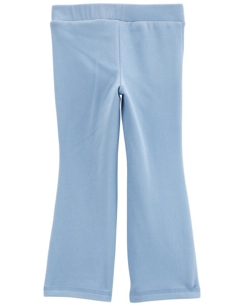 Baby Flared-Leg Fleece Pants - Blue 12M