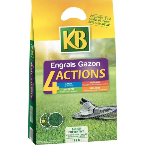 Удобрение KB K4MP Rasendnger 4 Wirkungen 7 kg