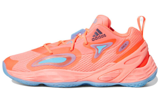 adidas Exhibit A 防滑透气 低帮 篮球鞋 男款 蜜桃粉 / Баскетбольные кроссовки Adidas Exhibit A GY2819