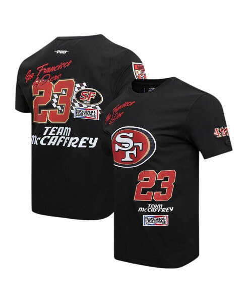 Men's Christian McCaffrey Black San Francisco 49ers Fast Lane Name Number Player T-Shirt