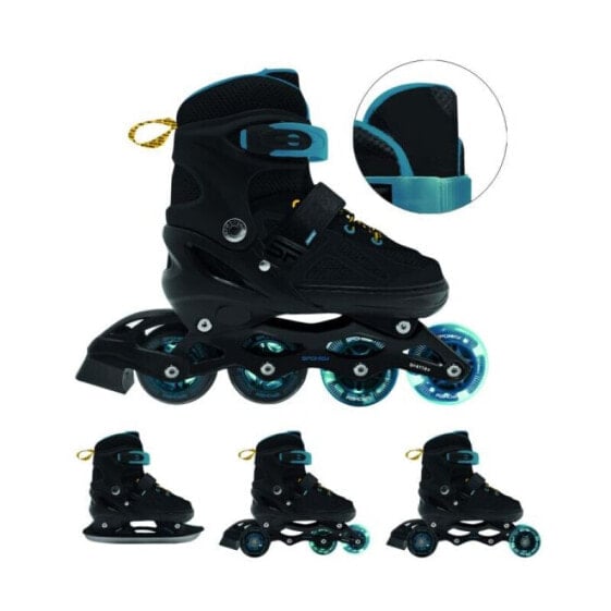 Spokey Quattro 4IN1 inline skates SPK-943432 size 30-33 BK/DBL