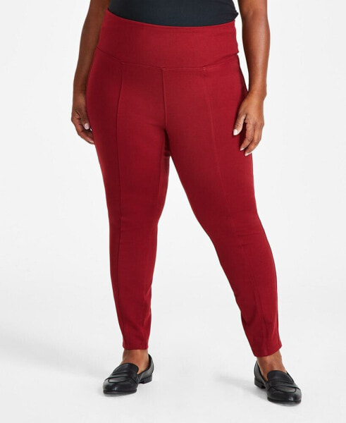 Plus Size Pull-On Ponté Knit Pants, Created for Macy's